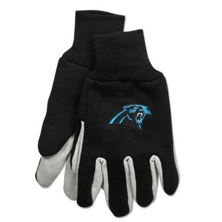 MCARTHUR TOWELS & SPORTS Carolina Panthers Two Tone Adult Size Gloves 9960690657